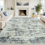 8x10 Area Rugs for Living Room Washable Rug: Anti-Skid Abstract Modern Living by Crority
