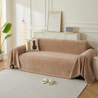 Couch Cover for Dogs, Boho Sofa Covers for 3 Cushion Couch, Chenille Sofa by KaviKon