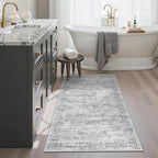 2x4 Washable Rugs for Kitchen, Powder Room Small Area Rug Non-Slip Vintage Low - Image 4