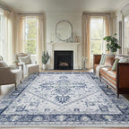 AMADA HOMEFURNISHING 8x10 Area Rugs, Low-Profile Large Washable Area Rug by AMADAHOMEFURNISHING