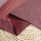OWENIE Burgundy Red Sheer Curtains 72 Inches Long 2 Panels Set, Transparent - Image 6