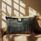 Rustic William Morris Night Moon Forest Green Decor Pillow Covers 12x20 - Image 5