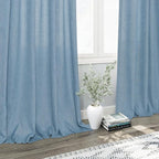 Nanspring Blue Curtains 144 Inches Long 2 Panels - Image 6