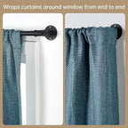 Industrial Curtain Rods for Windows 66 to 120 Inches, for Indoor and Outdoor - Image 5