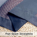 OVZME Navy Blue Sheer Curtains 2 Panel Sets 84" Inch Length - Image 6
