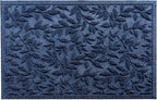 Blue Leaves Outdoor Indoor Entrance Doormats, Absorbent Durable Heavy Duty - Image 9