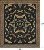 Black Washable 7x9 Large Area Rugs - Image 2