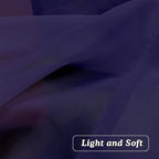 OVZME Purple Sheer Curtains 108 Inches Long, Light Filtering Semi Transparent - Image 5