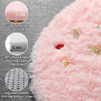 ONASAR Light Pink Round Area Rugs 6ft - Image 2