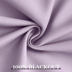 Yakamok Lilac 100% Blackout Curtains 63 Inches Long - Image 6