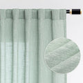 MYSKY HOME Living Room Curtains 84 Inches Long Semi Sheer Light Filtering by MYSKYHOME