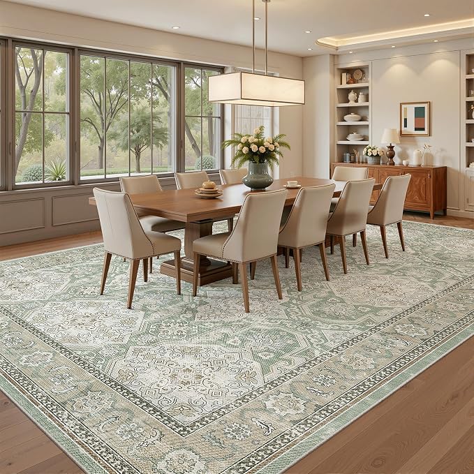 8x10 Area Rugs, Washable Rugs, Large Stain Resistant Area Rug - Image 4