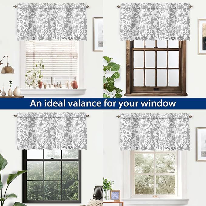 DriftAway Julia Lined Valance Double Layer Thermal Insulated Room Darkening - Image 6