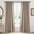 RYB HOME Linen Sheer Curtains and Drapes by RYBHOME