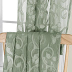 OWENIE Furman Sheer Sage Green Curtains 90 inches Long - Image 6