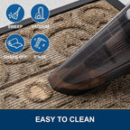 Smiry Welcome Door Mat Outside Entrance, Heavy Duty Trap Dirt and Moisture Easy - Image 4