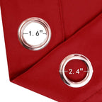 LEMOMO Red Blackout Curtains/52 x 72 Inch/Set of 2 Panels Room Darkening - Image 6