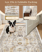 Madane Hallway Rug 3x10, Kitchen Rugs Washable Entryway Rug Vintage Kitchen - Image 7