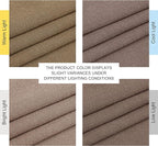 NICETOWN Linen Brown Curtains 84 inch Long, Grommet Privacy Added Thick Flax - Image 8
