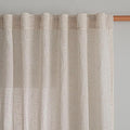 MYSKY HOME Natural Linen Living Room Curtains, Extra Long Semi Sheers Light by MYSKYHOME