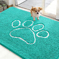 OLANLY Dog Door Mat for Muddy Paws 48x30, Paw Print Design, Absorbs Moisture by OLANLY