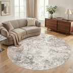 UERMEI 8ft Round Area Rug Living Room Rugs by UERMEI