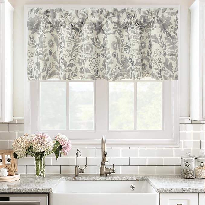 DriftAway Julia Lined Valance Double Layer Thermal Insulated Room Darkening - Image 5