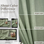 Light Sage Curtains 90 Inches Long - Image 3