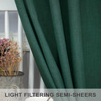 Dark Green Curtains 96 Inches Long - Image 5