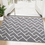 OLANLY Front Door Mat, Non-Slip Rubber Backing, Dirt Resistant and Absorbent by OLANLY