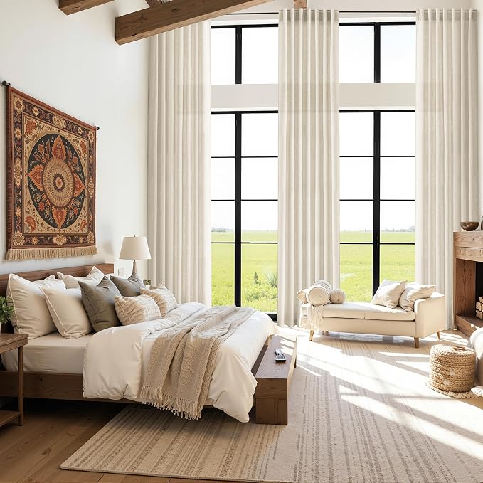 Birch Beige Linen 144 Inch Curtains - Image 6