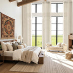 Birch Beige Linen Curtains for Living Room 126 Inches Long Light Filtering Semi - Image 6