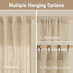 LAMIT Extra Wide Linen Curtains - Image 2