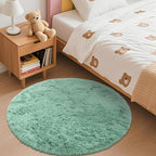OLANLY Mint Green Round Rugs for Bedroom - Image 3