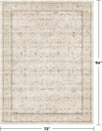 Farmhouse 6x8 Area Rug for Living Room, Dining Room & Home Office, Soft Modern - Image 2