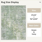 Washable Area Rug 8x12, Large Soft Rugs - Image 5