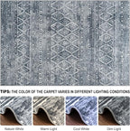 8x10 Area Rugs Washable Rug: Anti-Skid Abstract Modern Living Room Rug Soft - Image 8