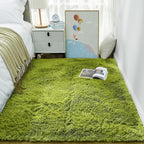 Ophanie Green Grass Area Rugs for Bedroom, 3x5 Shag Fluffy Carpet, Fuzzy Furry by Ophanie