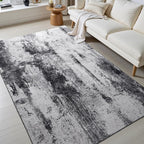 Toneed Abstract Area Rug Modern Washable Rug Soft Non Slip Rug Low Pile - Image 2