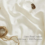 NICETOWN Flax Linen Room Divider Curtains 84 inches Long, Grommet Thick Linen - Image 3