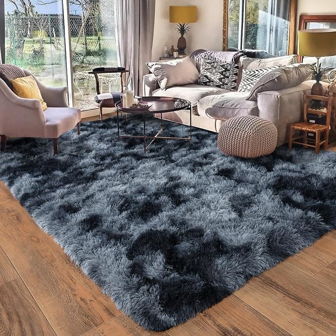 Rugs for Living Room 10x14, Soft Shaggy Modern Shag Area Rug for Bedroom by Quntue