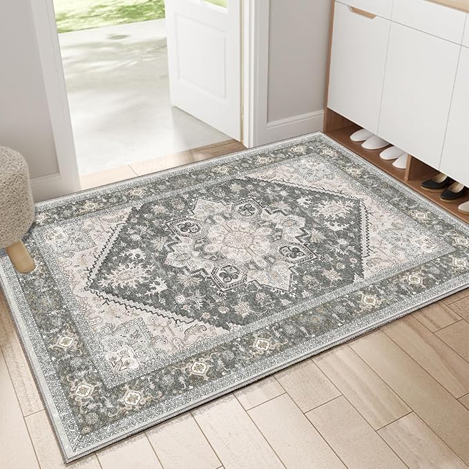 OPPODREAM Soft Throw Rugs 2x3, Small Washable Entryway Rugs 2 x 3 by OPPODREAM