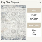Washable Area Rug 8x10, Large Soft Rugs - Image 5
