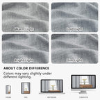 OVZME Grey Valance for Windows, Light Filtering Faux Linen Textured Small - Image 8