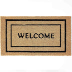 KANKUN Coco Coir Door Mat with Heavy Duty Backing, Welcome Doormat, Doormat by KANKUN