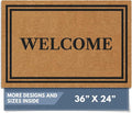 Barnyard Designs Natural Coco Coir Heavy Duty Backing Doormat by BarnyardDesigns