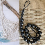 OCIOLI 2 Pieces Wood Bead Curtain Tieback Boho Curtain Tiebacks Curtain - Image 7