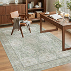 4x6 Area Rugs for Living Room, Vintage Washable Rugs for Dining Room, Home - Image 2