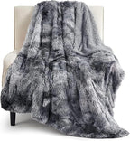 Bedsure GentleSoft Fluffy Fuzzy Faux Fur Throw Blanket by BEDSURE
