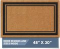Barnyard Designs Natural Coco Coir Heavy Duty Backing Doormat by BarnyardDesigns